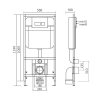 Комплект TONI ARTI TA-01 + Milano торнадо с сиденьем с микролифтом, с клавишей Tocco TA-0063