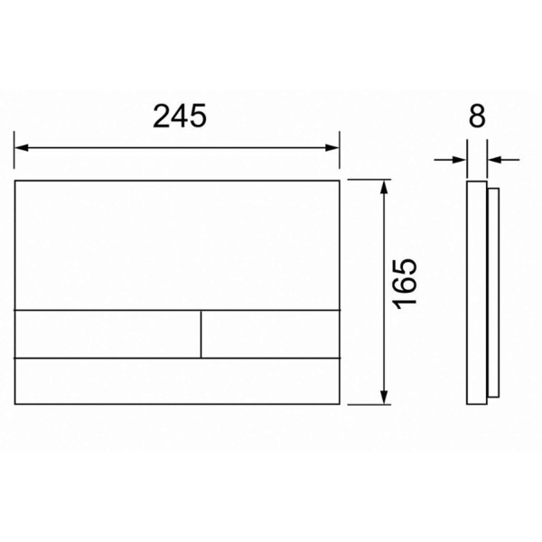 Кнопка смыва TECE TECESpring Square S240850 белый