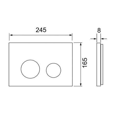 Кнопка смыва TECE TECESpring Loop S240610 песочно-бежевый