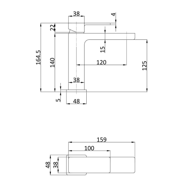 Смеситель для раковины AQUAME Savona AQM6810MB черный матовый
