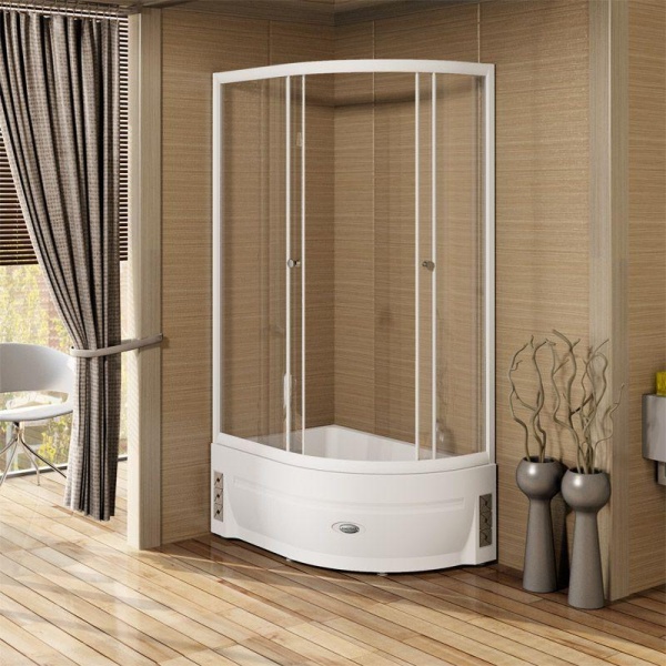 Душевое ограждение RADOMIR Соул 2 120x80x225 L профиль белый