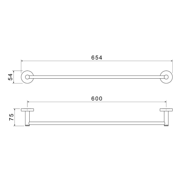 Полотенцедержатель АКВАТЕК Европа AQ4114BG золото брашированное