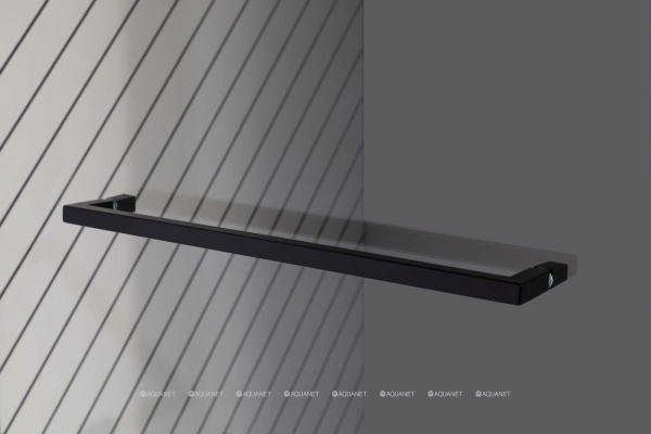 Шторка для ванны ALLEN BRAU Priority 80x150 профиль черный брашированный