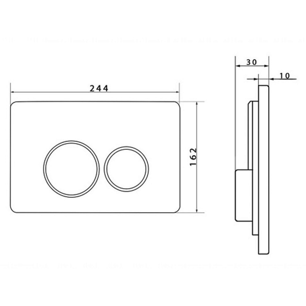 Кнопка смыва CAPRIGO Dew DS001-vot бронза матовая