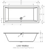 Акриловая ванна RIHO Lugo Plug & Play 190х90 L