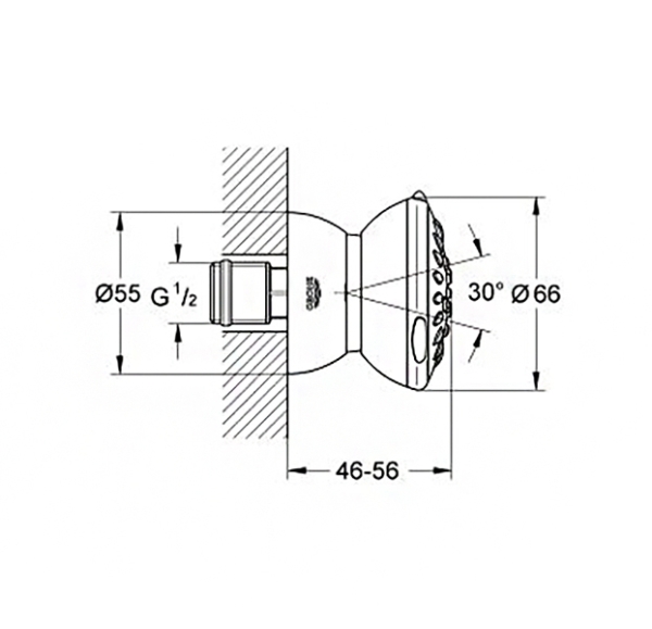 Боковой душ GROHE Relexa Ultra 27067000