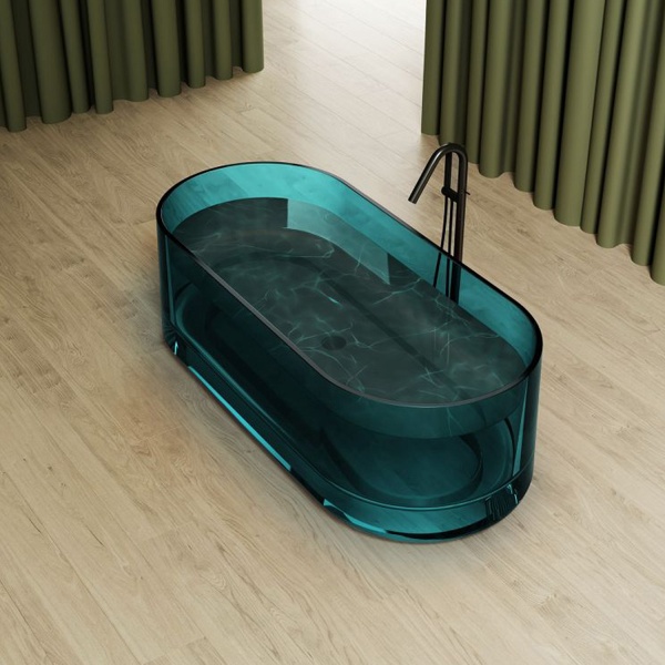 Ванна ABBER Kristall 170x75 бирюзовая