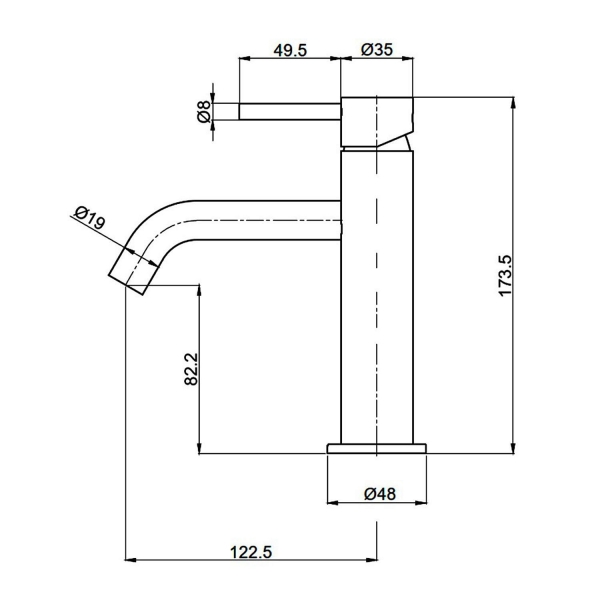 Смеситель для раковины AQUAME Siena AQM6210GG золото
