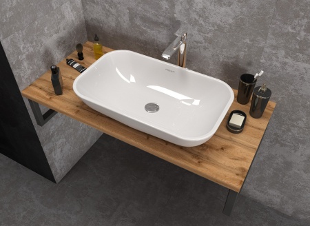 Столешница под раковину 1 MARKA Grunge Loft 70 дуб вотан