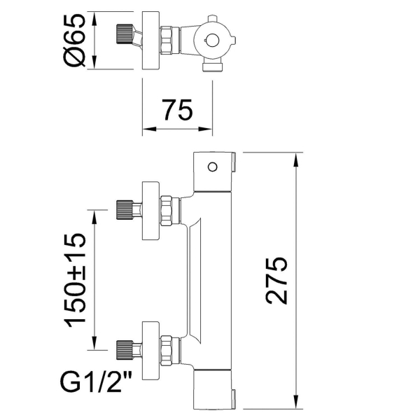 Смеситель для душа CLEVER Up! Urban 61955 оружейная сталь матовый