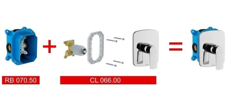 Встраиваемый смеситель RAVAK Classic CL 066.00