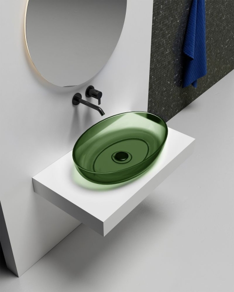 Раковина ABBER Kristall AT2801Emerald 60 зеленая