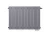 Радиатор биметаллический ROYAL THERMO PianoForte 500 10 секций, ниж. подк. 800/591 Silver Satin
