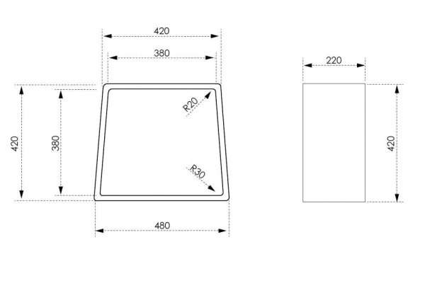 Сидение для ванной ABBER Stein AS1638MB черный матовый
