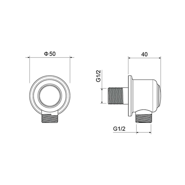 Шланговое подсоединение АКВАТЕК Классик AQ2461CR