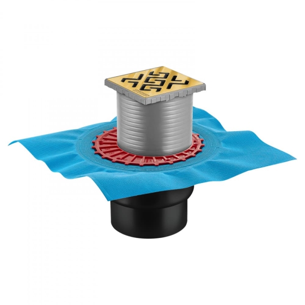 Трап BERGES Zentrum Antik вертикальный 10х10 бронза