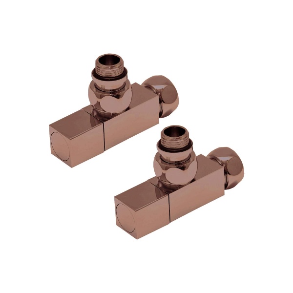 Комплект вентилей регулирующих угловых квадратных 3/4х1/2 г/ш бронза