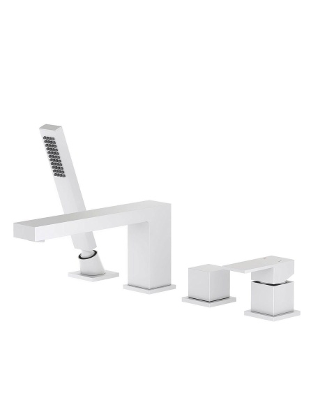 Смеситель на борт ванны TIMO Selene 2130/16Y white matte