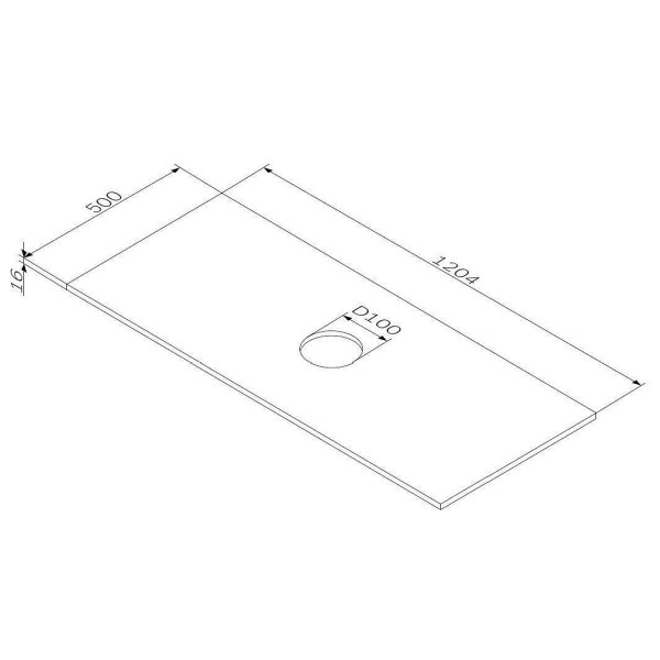 Столешница под раковину Am.Pm Func 120