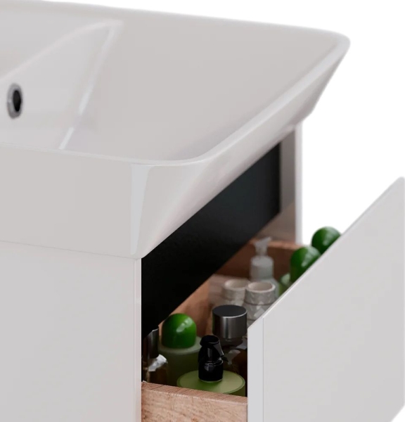 Комплект мебели LEMARK Combi 45 белый/черный матовый