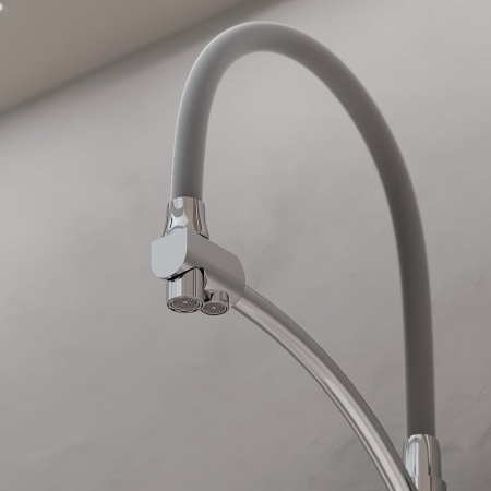 Смеситель для кухни SANCOS Eri с гибким изливом и подключ. фильтра SC4001CH