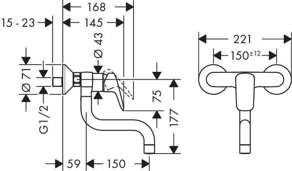 Смеситель для кухни HANSGROHE Logis 71836000