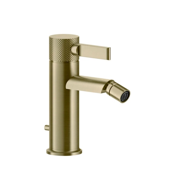 Смеситель для биде GESSI Inciso с донным клапаном 58007#727 бронза брашированная