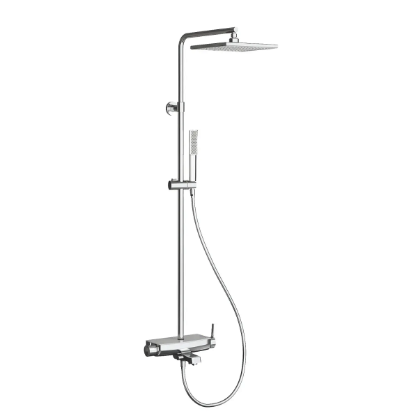 Душевая стойка TESKA Mira DK3701C белое стекло