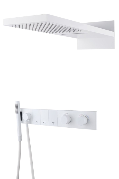 Душевой комплект BOHEME Zodiac 133-MW White Matt
