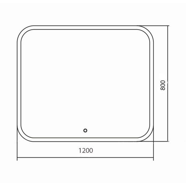 Зеркало AQUANIKA Basic AQB80120RU51 120 с сенсорным выключателем