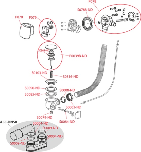 Слив-перелив ALCAPLAST A565CRM1