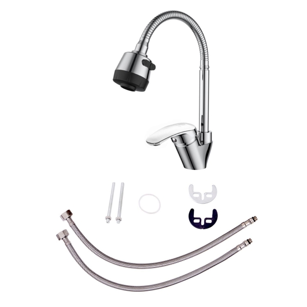 Смеситель для кухни ORANGE OneLife с поворотным изливом P11-004cr