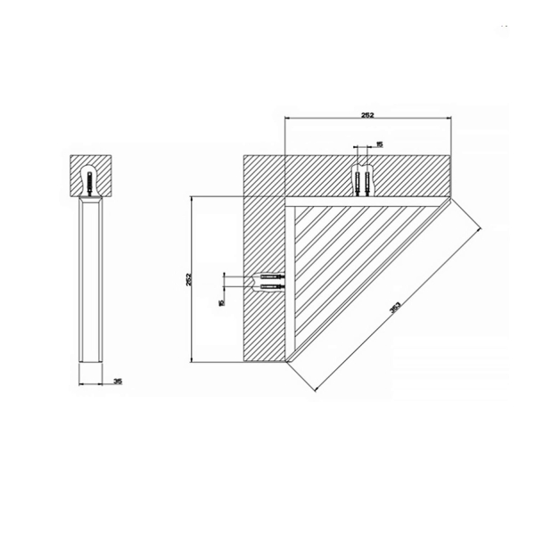 Полка угловая GESSI Eleganza 46461#080 35 золото