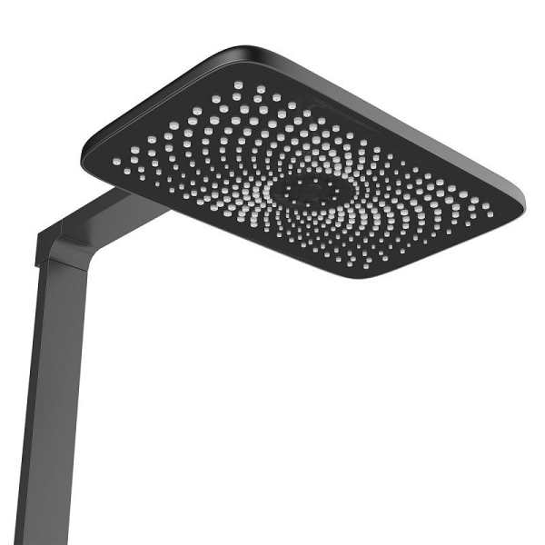 Душевая стойка VINCEA Inspire VSFS-3I13TGM вороненная сталь матовая