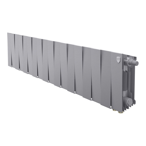 Радиатор ROYAL THERMO PianoForte 200 18С 144/28 НП серебристый матовый