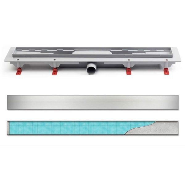 Дренажный канал MCH Klasik/Floor CH 650 K с решеткой и бок. сливом, D40