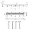 Дренажный канал MCH Basic CH 950 B с решеткой и бок. сливом, D40