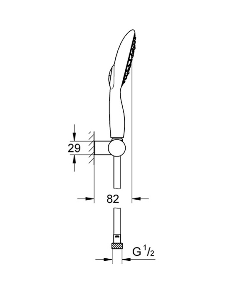 Душевой гарнитур GROHE Power&Soul 27742000