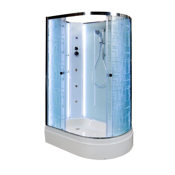 Душевая кабина AVACAN ЕМ2712 L без крыши LED G 120x80x210