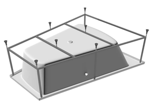 Каркас VAYER для ванны Trinity 160х120