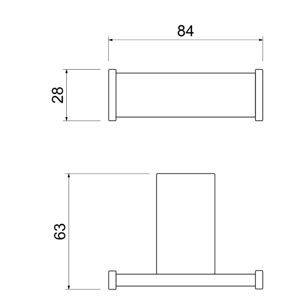 Крючок TIMO Torne 43012/00 Chrome двойной