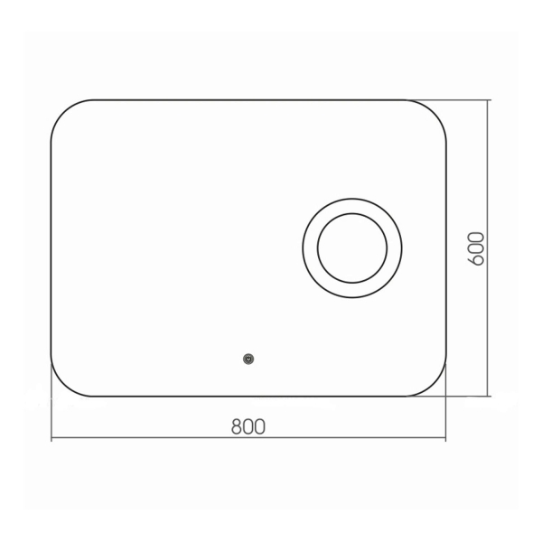 Зеркало AQUANIKA Cosmo AQC6080RU30 80 с сенсорным выключателем
