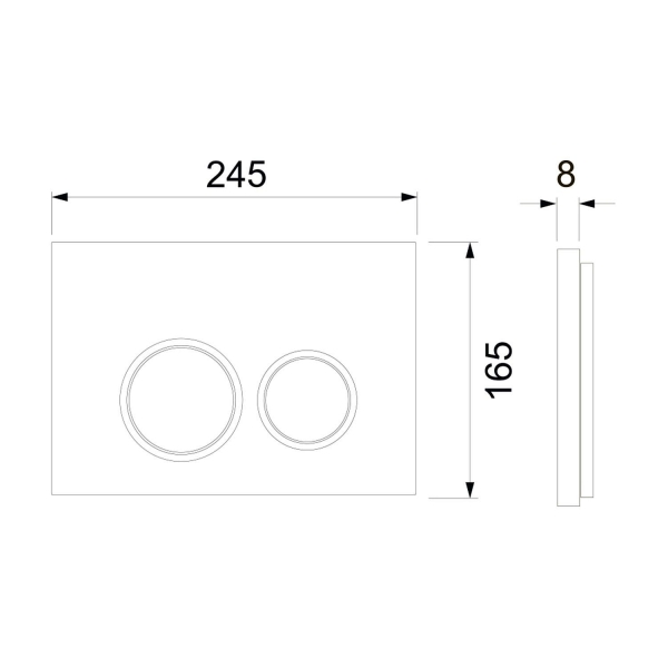 Кнопка смыва TECE TECESpring R 9940101