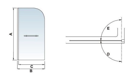 Шторка для ванны RGW Screens SC-02 100х150