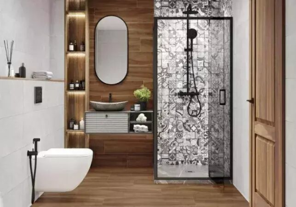 Velvet настенная плитка серая матовая пэчворк 30х90см Alma Ceramica TWU93VLT17R