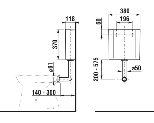 Бачок скрытого монтажа JIKA Modul 8937100000001