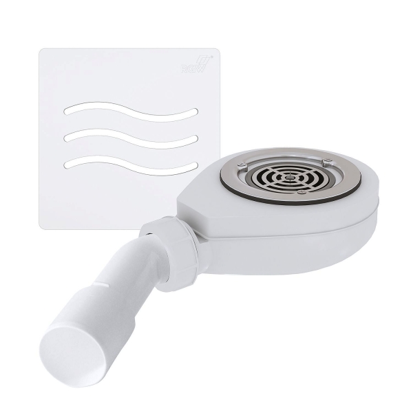 Сифон для душевого поддона RGW S-016-1 502411161-01 волна белый