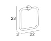 Полотенцедержатель INDA One A2416ACR