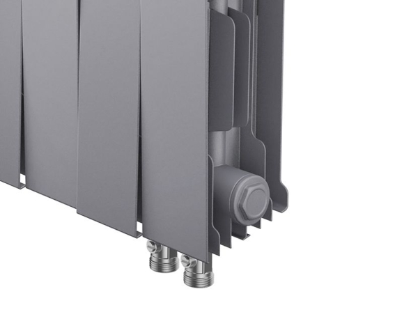 Радиатор ROYAL THERMO PianoForte 200 12С 96/28 НП серебристый матовый