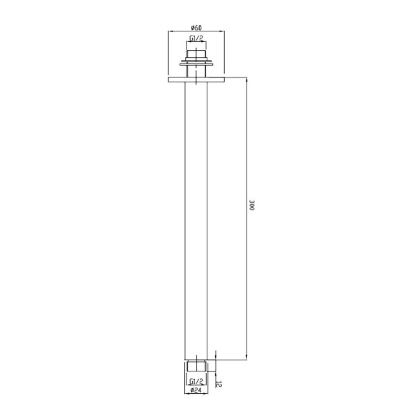 Душевой кронштейн RGW Shower Panels SP-131B 21140431-04 черный